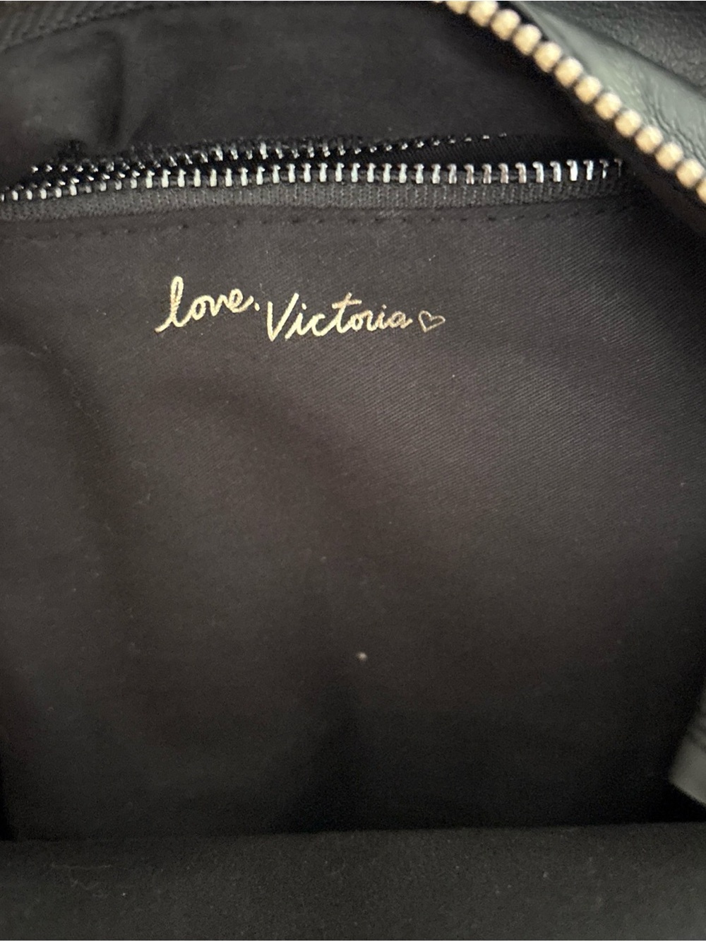Victoria's Secret Black Mini Backpack with Multicolor Chevron Panels - Picture 5 of 5